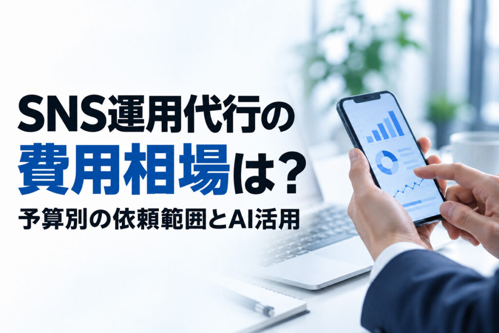 SNS運用代行の費用相場は？予算別の依頼範囲とAI活用
